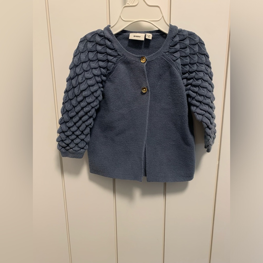 Guppy  Blue Knit Cardigan